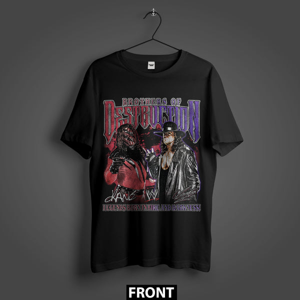 Kane & The Undertaker Brothers of Destruction Premium Oversized T-Shirt (Unisex)